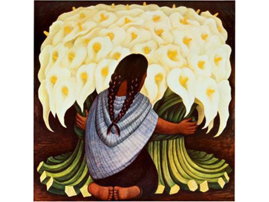 Diego Rivera The Flower Seller